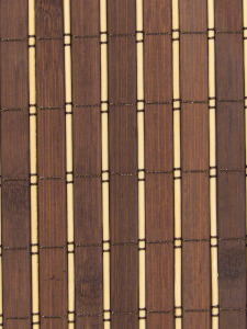 Dvojfarebná bambusová tapeta, hnedo-čierna. Ideálne do kaviarne, čajovne