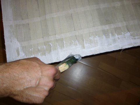 rezanie bambusového materiálu lepeného na textil 4